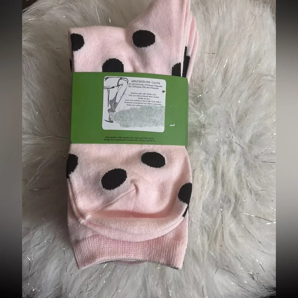New Kate Spade New York Womens Crew Socks 3‎ Pairs, one size
